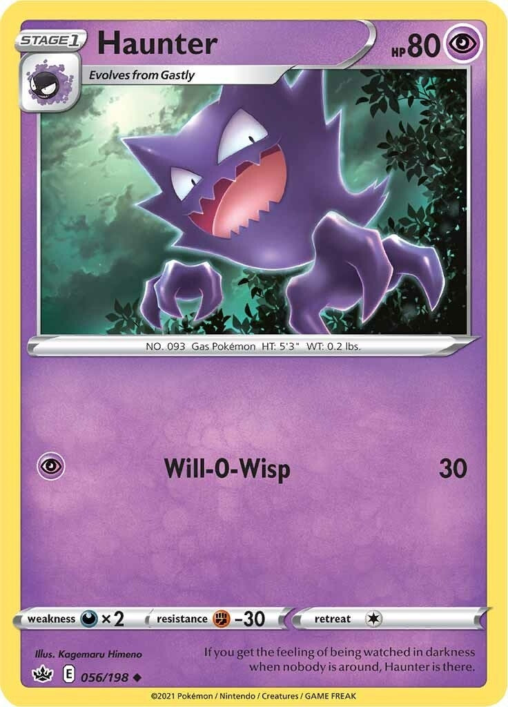 Image for Haunter (056/198) (SWSH06: Chilling Reign) (SWSH06) - Pokemon