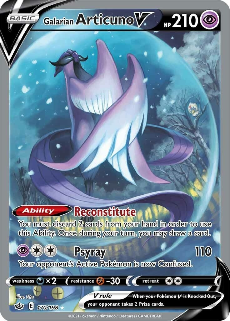 Image for Galarian Articuno V (Alternate Full Art) (170/198) (SWSH06: Chilling Reign) (SWSH06) - Pokemon