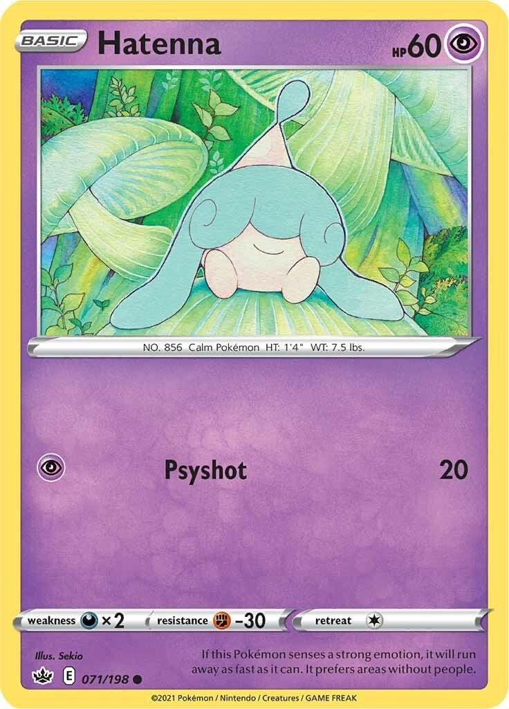 Image for Hatenna (071/198) (SWSH06: Chilling Reign) (SWSH06) - Pokemon