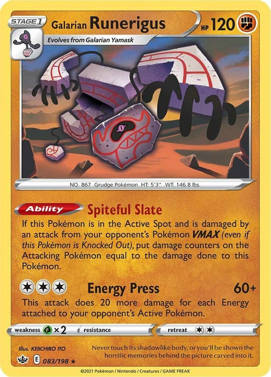Image for Galarian Runerigus (083/198) (SWSH06: Chilling Reign) (SWSH06) - Pokemon