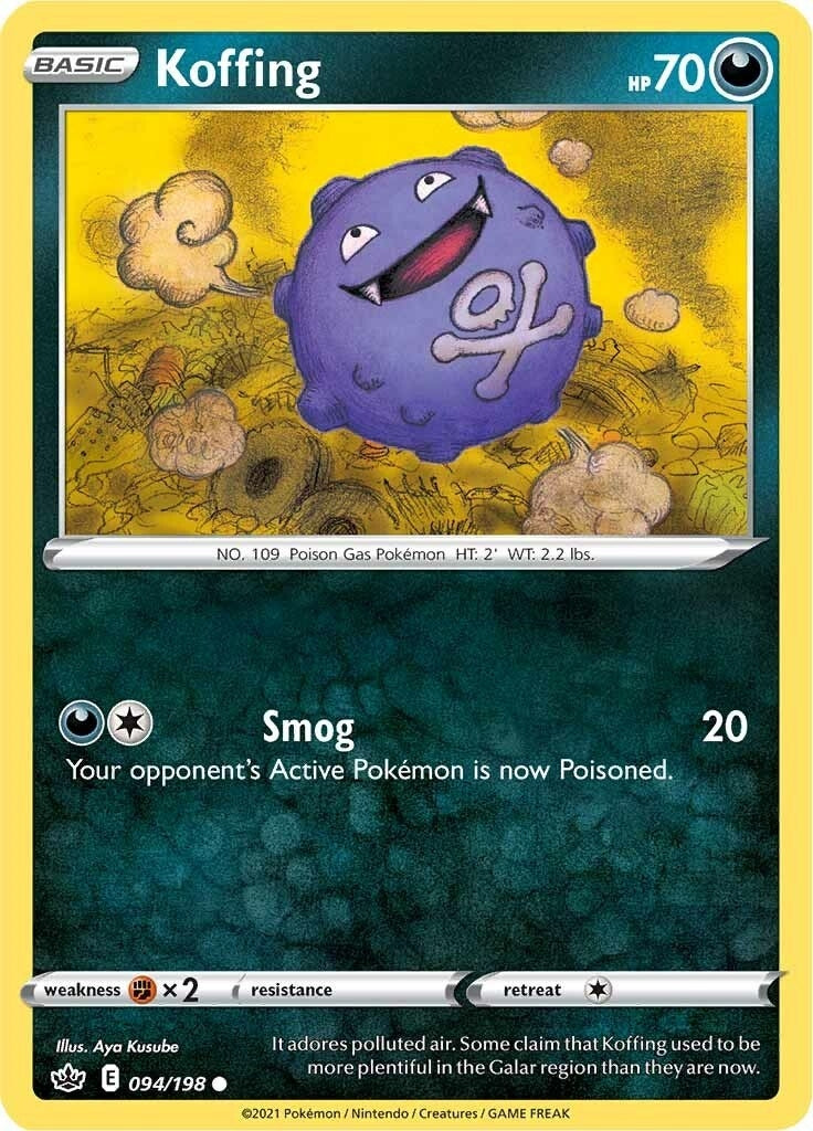 Image for Koffing (094/198) (SWSH06: Chilling Reign) (SWSH06) - Pokemon