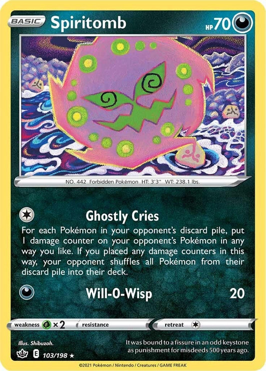 Image for Spiritomb (103/198) (SWSH06: Chilling Reign) (SWSH06) - Pokemon