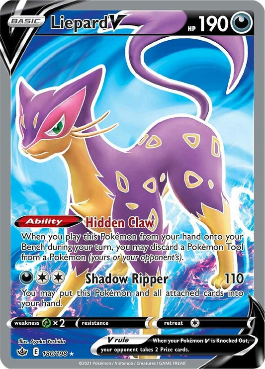 Image for Liepard V (Full Art) (180/198) (SWSH06: Chilling Reign) (SWSH06) - Pokemon