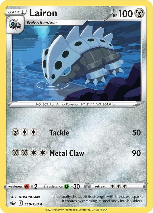 Image for Lairon (110/198) (SWSH06: Chilling Reign) (SWSH06) - Pokemon