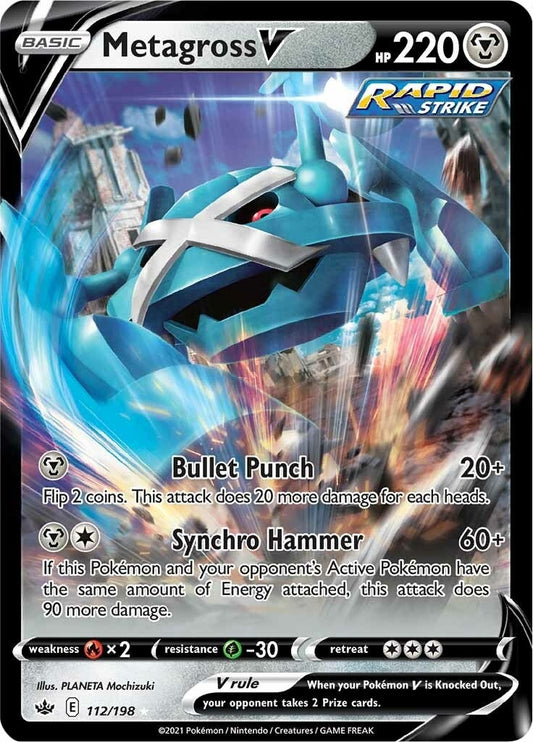 Image for Metagross V (112/198) (SWSH06: Chilling Reign) (SWSH06) - Pokemon