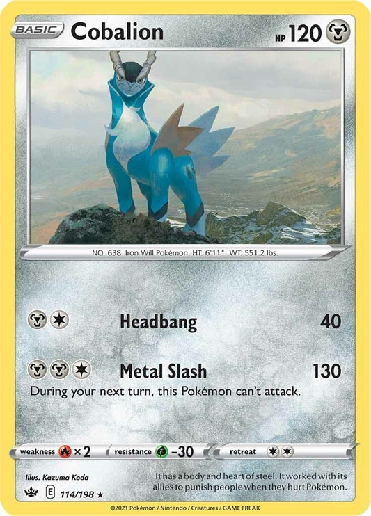 Image for Cobalion (114/198) (SWSH06: Chilling Reign) (SWSH06) - Pokemon