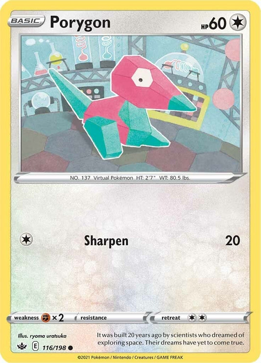 Image for Porygon (116/198) (SWSH06: Chilling Reign) (SWSH06) - Pokemon