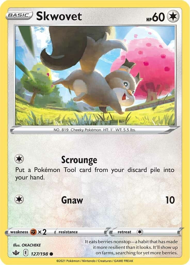 Image for Skwovet (127/198) (SWSH06: Chilling Reign) (SWSH06) - Pokemon