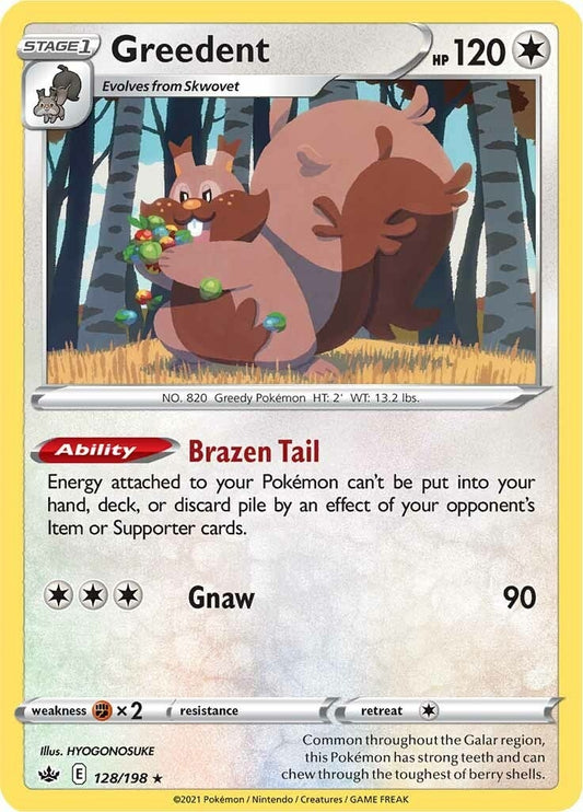 Image for Greedent (128/198) (SWSH06: Chilling Reign) (SWSH06) - Pokemon