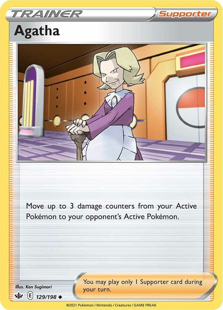 Image for Agatha (129/198) (SWSH06: Chilling Reign) (SWSH06) - Pokemon