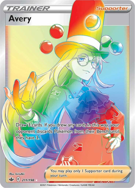 Image for Avery (Secret) (211/198) (SWSH06: Chilling Reign) (SWSH06) - Pokemon