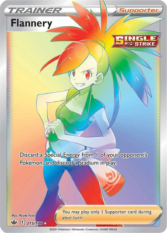 Image for Flannery (Secret) (215/198) (SWSH06: Chilling Reign) (SWSH06) - Pokemon