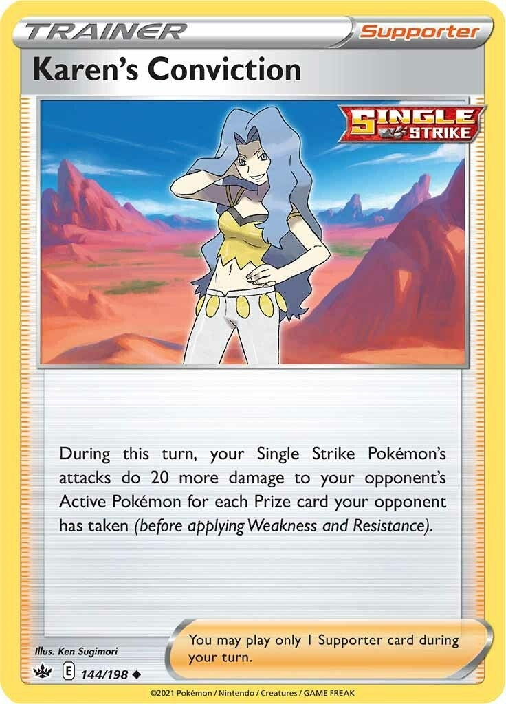 Image for Karen's Conviction (144/198) (SWSH06: Chilling Reign) (SWSH06) - Pokemon