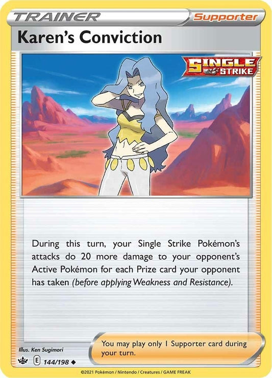 Image for Karen's Conviction (144/198) (SWSH06: Chilling Reign) (SWSH06) - Pokemon