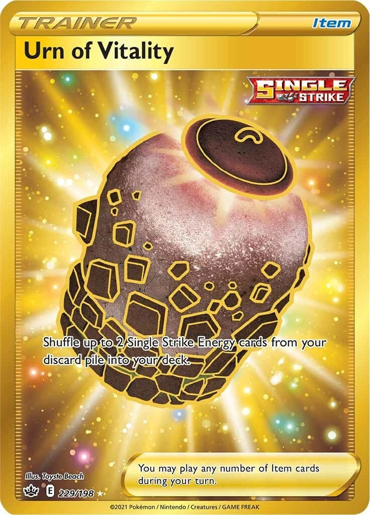Image for Urn of Vitality (Secret) (229/198) (SWSH06: Chilling Reign) (SWSH06) - Pokemon