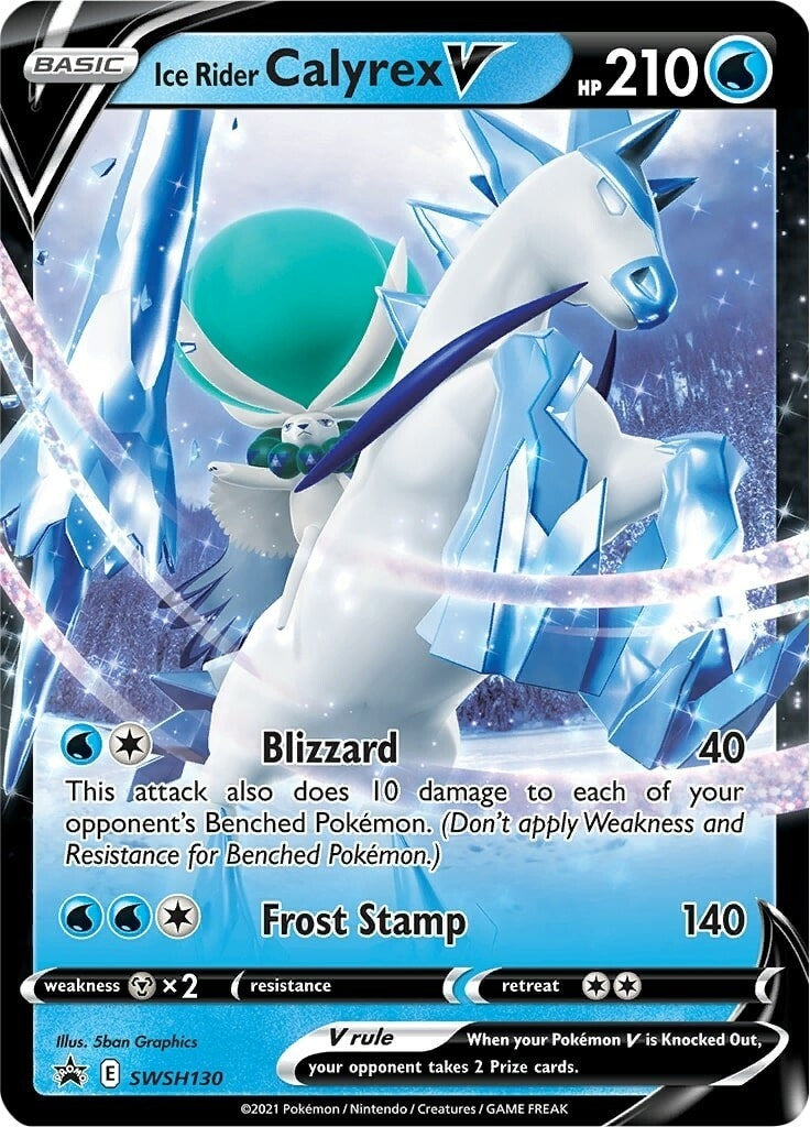 Image for Ice Rider Calyrex V - SWSH130 (SWSH130) (SWSH: Sword & Shield Promo Cards) (SWSD) - Pokemon