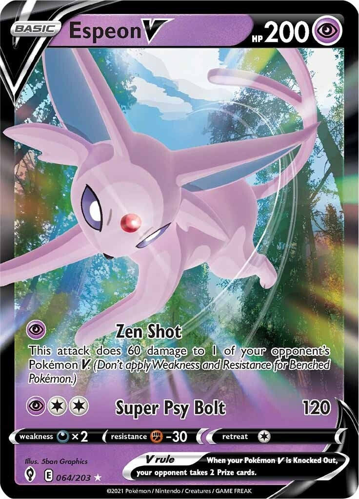 Image for Espeon V (064/203) (SWSH07: Evolving Skies) (SWSH07) - Pokemon