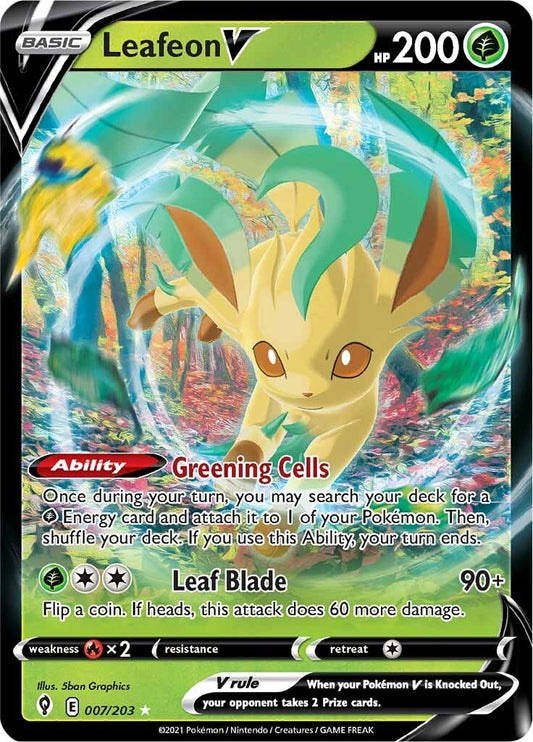 Image for Leafeon V (007/203) (SWSH07: Evolving Skies) (SWSH07) - Pokemon