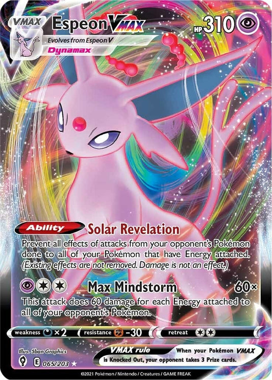 Image for Espeon VMAX (065/203) (SWSH07: Evolving Skies) (SWSH07) - Pokemon