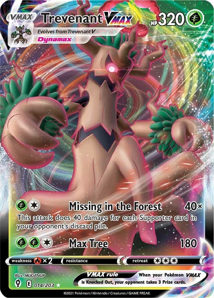 Image for Trevenant VMAX (014/203) (SWSH07: Evolving Skies) (SWSH07) - Pokemon