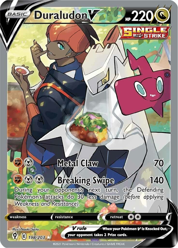 Image for Duraludon V (Alternate Full Art) (198/203) (SWSH07: Evolving Skies) (SWSH07) - Pokemon