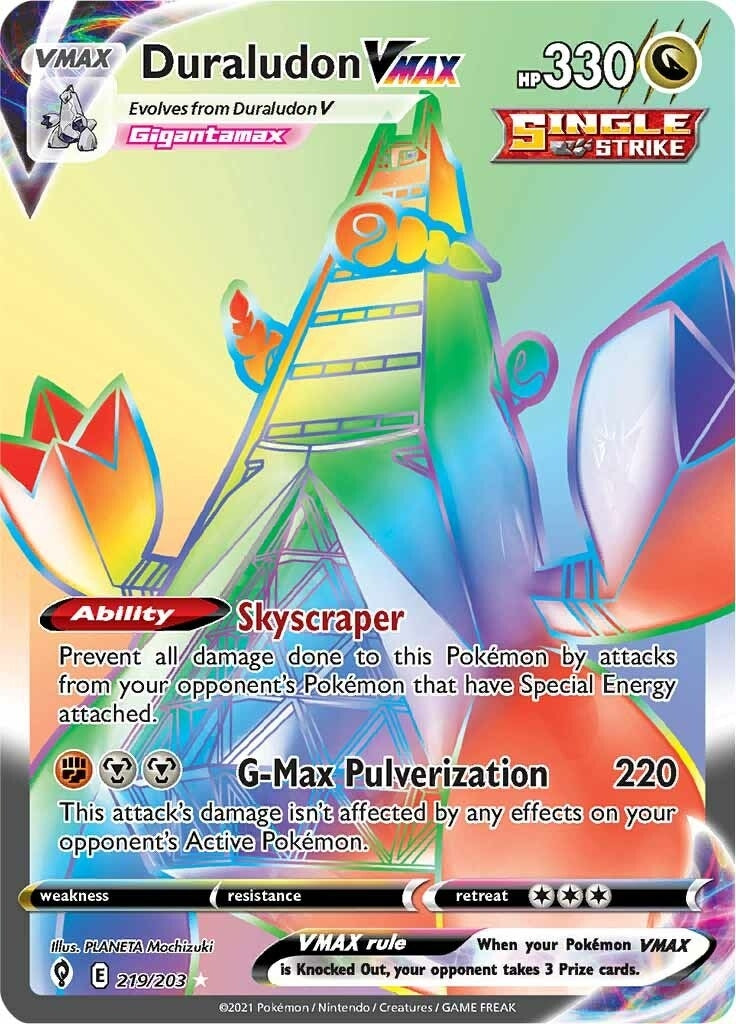 Image for Duraludon VMAX (Secret) (219/203) (SWSH07: Evolving Skies) (SWSH07) - Pokemon