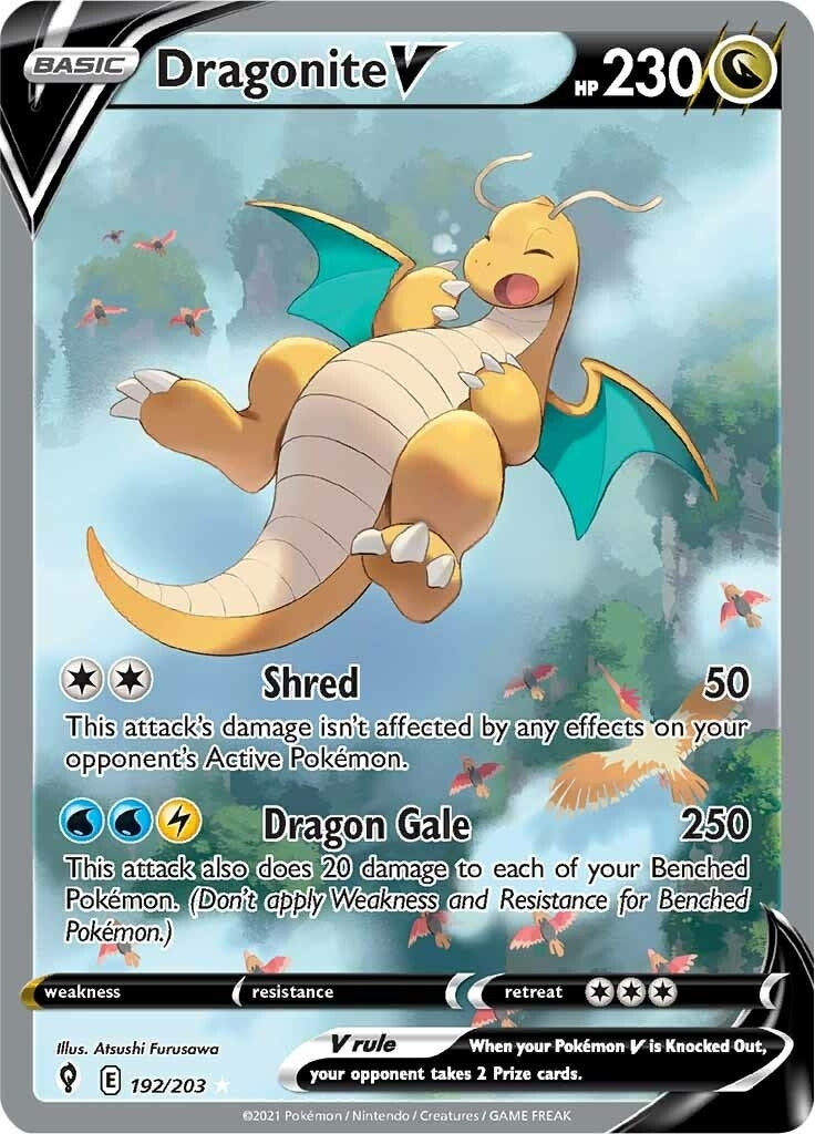 Image for Dragonite V (Alternate Full Art) (192/203) (SWSH07: Evolving Skies) (SWSH07) - Pokemon