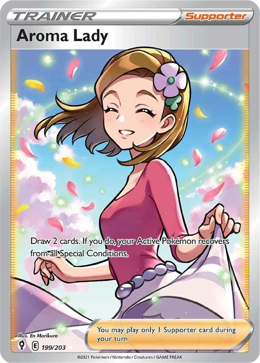 Image for Aroma Lady (Full Art) (199/203) (SWSH07: Evolving Skies) (SWSH07) - Pokemon