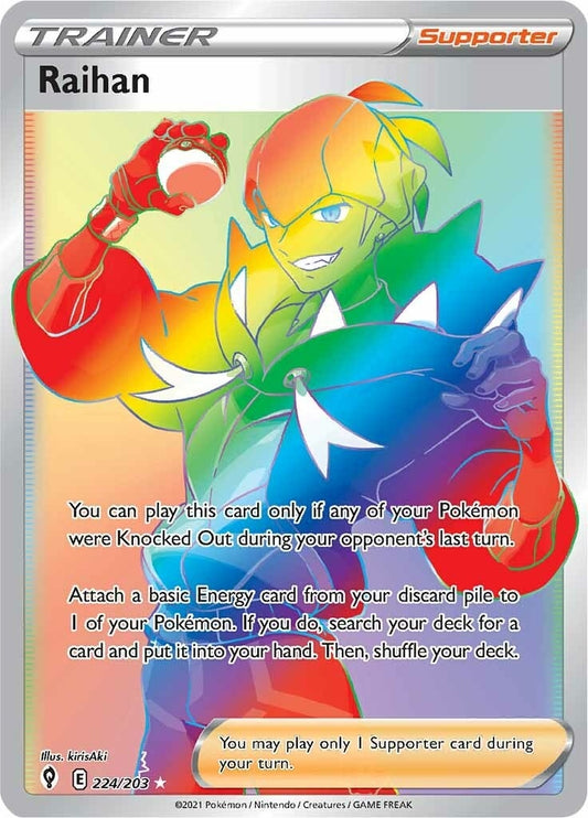 Image for Raihan (Secret) (224/203) (SWSH07: Evolving Skies) (SWSH07) - Pokemon