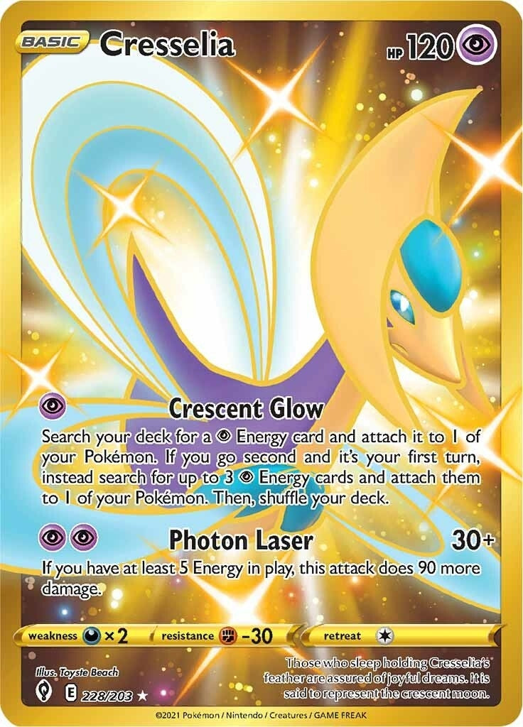 Image for Cresselia (Secret) (228/203) (SWSH07: Evolving Skies) (SWSH07) - Pokemon