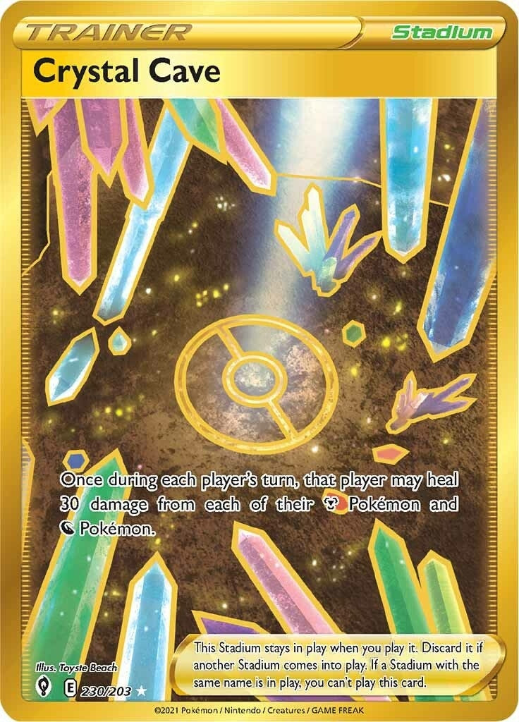 Image for Crystal Cave (Secret) (230/203) (SWSH07: Evolving Skies) (SWSH07) - Pokemon