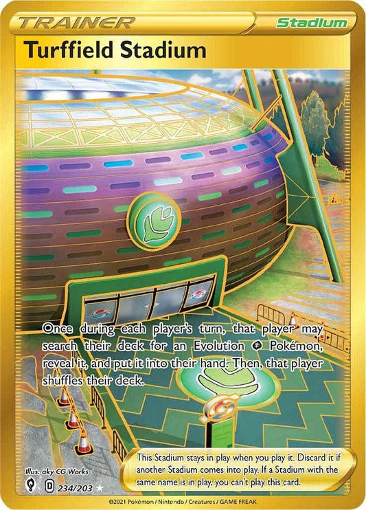 Image for Turffield Stadium (Secret) (234/203) (SWSH07: Evolving Skies) (SWSH07) - Pokemon