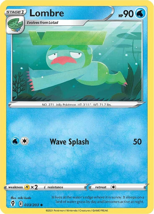 Image for Lombre (033/203) (SWSH07: Evolving Skies) (SWSH07) - Pokemon