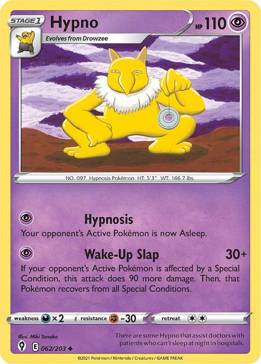Image for Hypno (062/203) (SWSH07: Evolving Skies) (SWSH07) - Pokemon