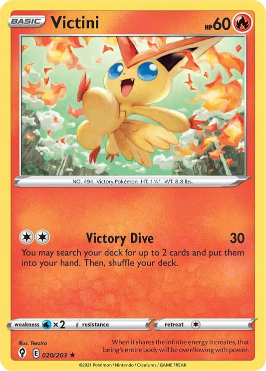 Image for Victini (020/203) (SWSH07: Evolving Skies) (SWSH07) - Pokemon