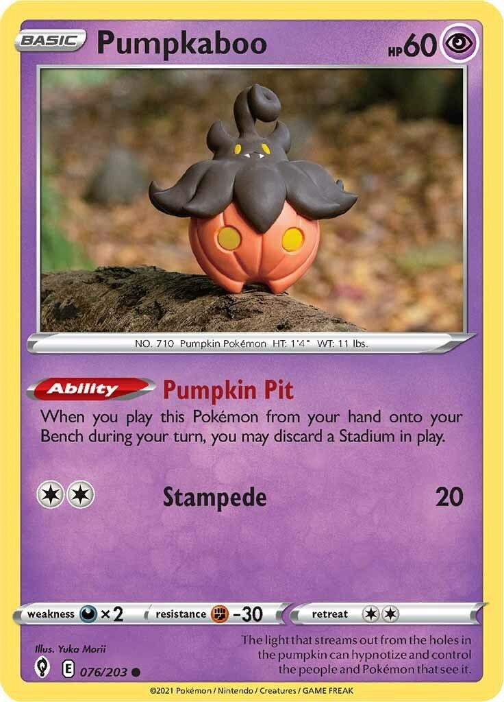 Image for Pumpkaboo (076/203) (SWSH07: Evolving Skies) (SWSH07) - Pokemon