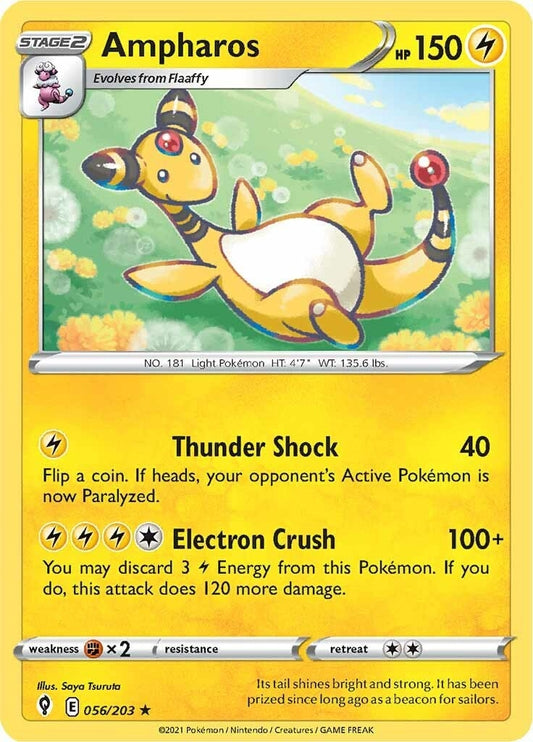 Image for Ampharos (056/203) (SWSH07: Evolving Skies) (SWSH07) - Pokemon