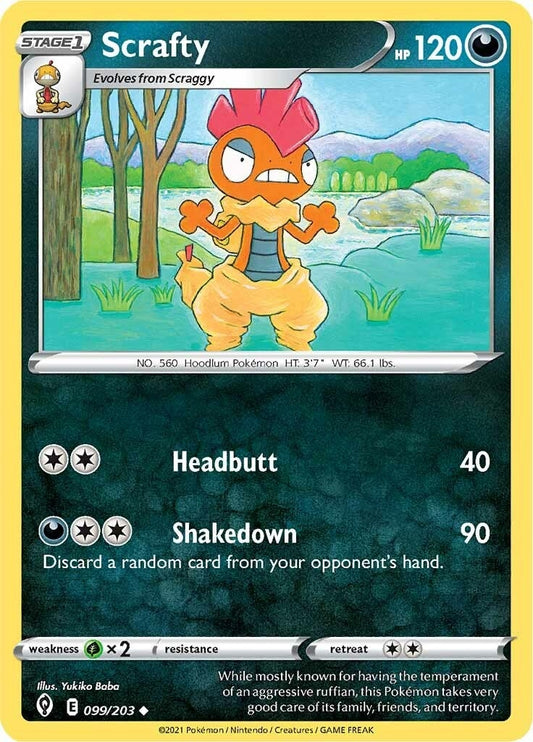 Image for Scrafty (099/203) (SWSH07: Evolving Skies) (SWSH07) - Pokemon