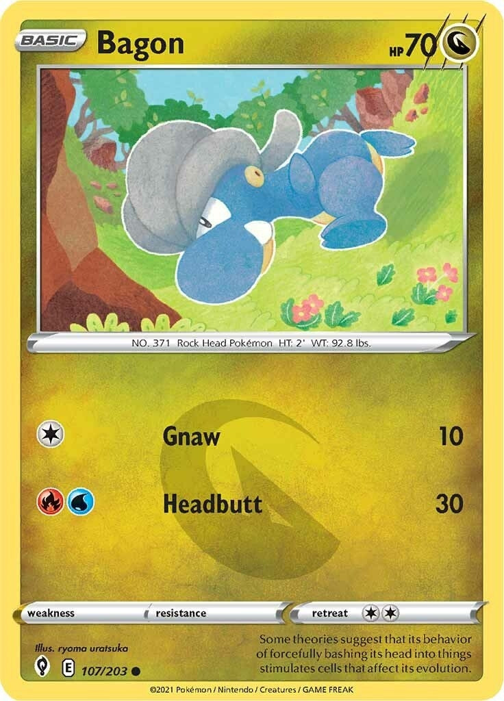 Image for Bagon (107/203) (SWSH07: Evolving Skies) (SWSH07) - Pokemon
