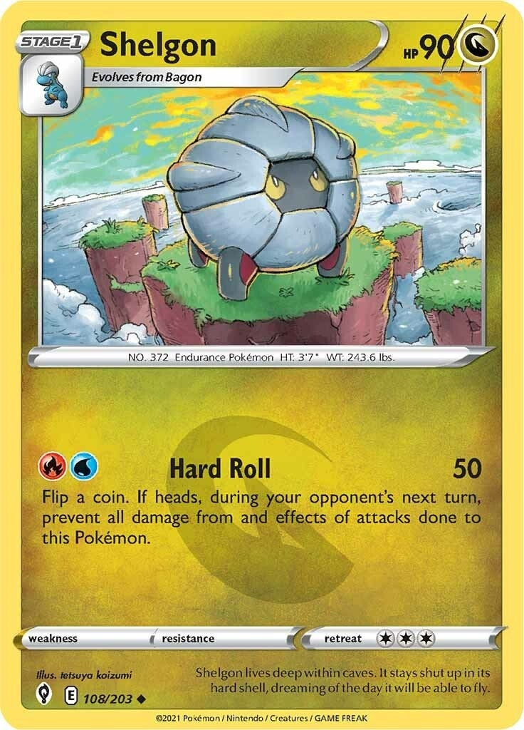 Image for Shelgon (108/203) (SWSH07: Evolving Skies) (SWSH07) - Pokemon