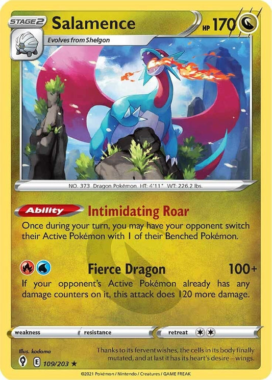 Image for Salamence (109/203) (SWSH07: Evolving Skies) (SWSH07) - Pokemon