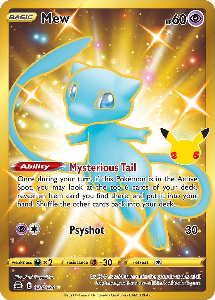 Image for Mew (Secret) (025/025) (Celebrations) (CLB) - Pokemon