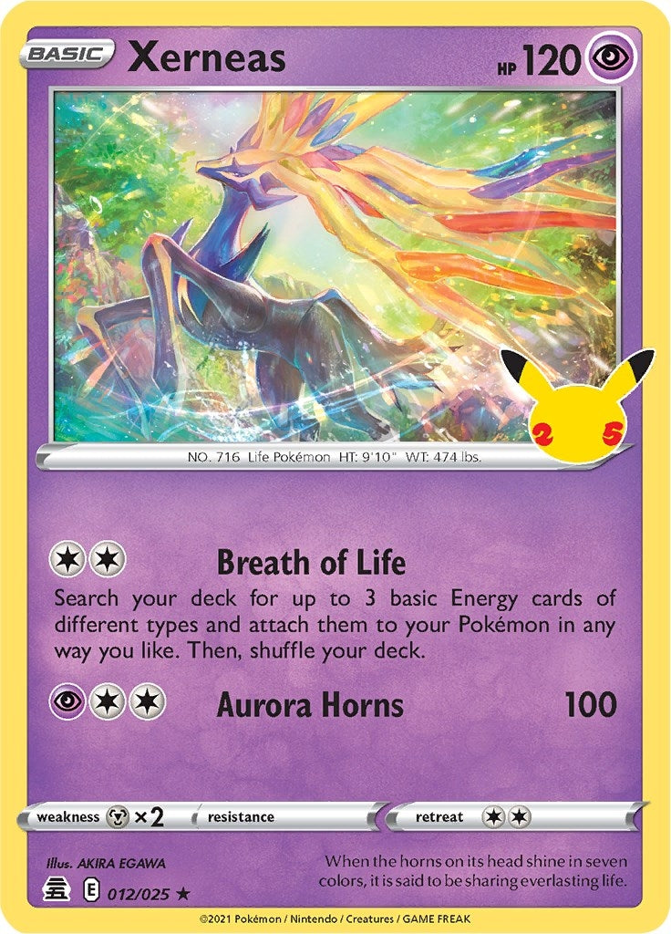 Image for Xerneas (012/025) (Celebrations) (CLB) - Pokemon