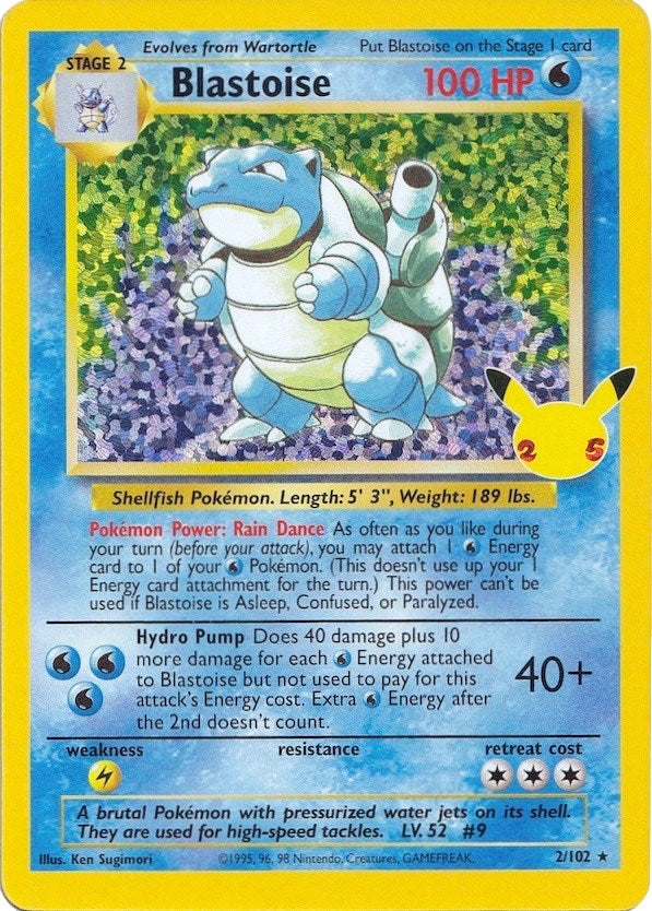 Image for Blastoise (2/102) (Celebrations: Classic Collection) (CCC) - Pokemon