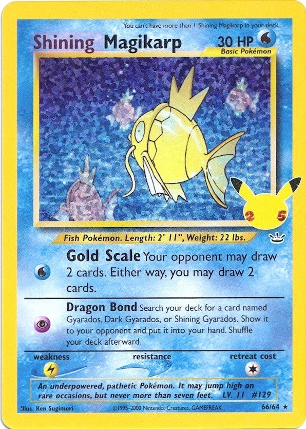 Image for Shining Magikarp (66/64) (Celebrations: Classic Collection) (CCC) - Pokemon