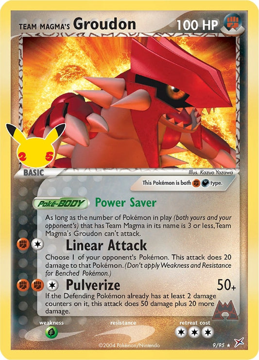 Team Magma's Groudon (9/95) (Celebrations: Classic Collection)
