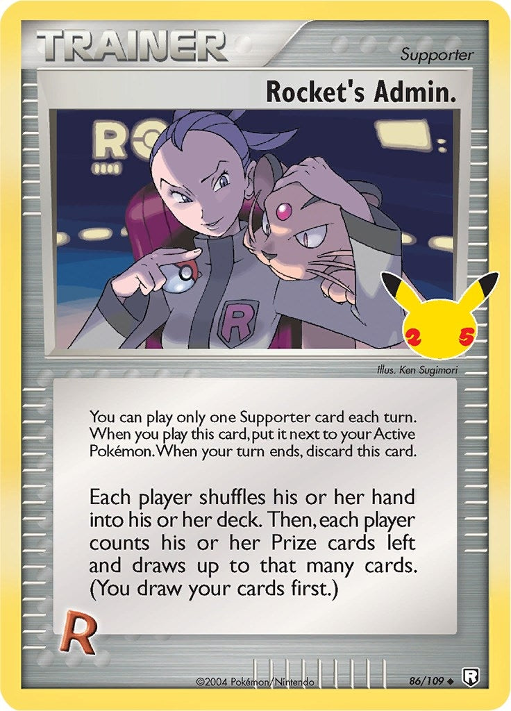 Image for Rocket's Admin. (86/109) (Celebrations: Classic Collection) (CCC) - Pokemon
