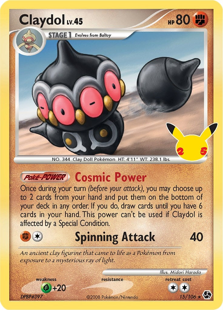 Image for Claydol (15/106) (Celebrations: Classic Collection) (CCC) - Pokemon