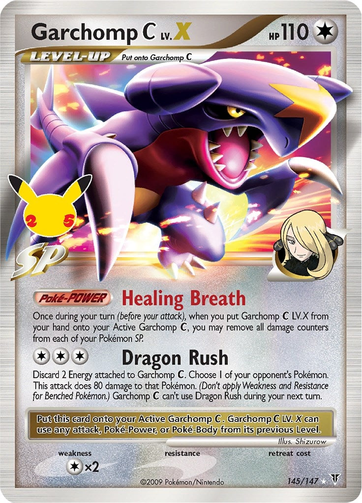 Image for Garchomp C LV.X (145/147) (Celebrations: Classic Collection) (CCC) - Pokemon