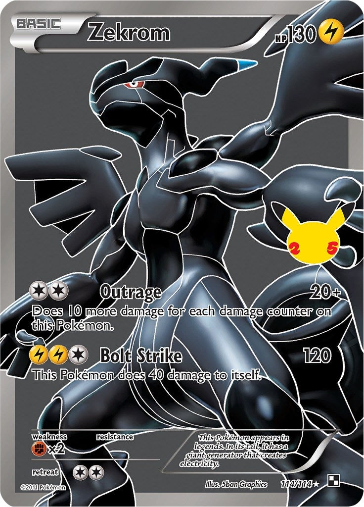 Image for Zekrom (114/114) (Celebrations: Classic Collection) (CCC) - Pokemon